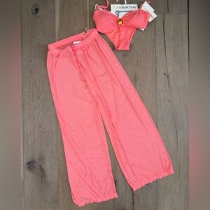 TiniBikini 3 piece swimsuit in Coral size small new with tags!